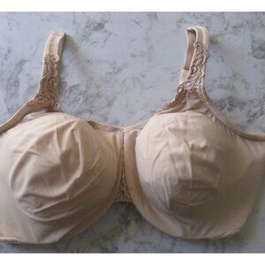 Wacoal Bra 42DDD Beige Tan Bodysuede Ultra Full Figure Seamless 85814